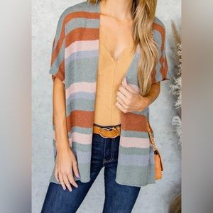 NWOT Eleven Oaks Boutique Multi Color Cardigan - Medium/ Large